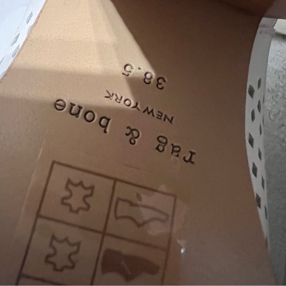 RAGE & BONE MARGOT Laser Cut Booties Ankle Boots 38.5 8.5 - Picture 15 of 16